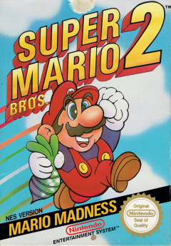 Super Mario Bros. 2 for the NES Front Cover Box Scan