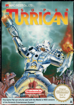 Super Turrican for the NES Front Cover Box Scan
