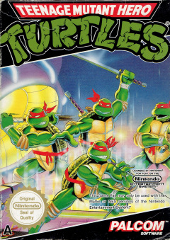 Teenage Mutant Hero Turtles for the NES Front Cover Box Scan