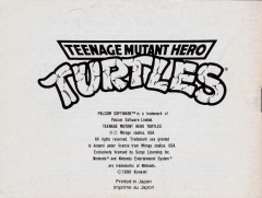 Scan of Teenage Mutant Hero Turtles