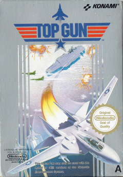 Top Gun for the NES Front Cover Box Scan