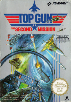 Top Gun: The Second Mission for the NES Front Cover Box Scan