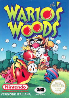 Wario's Woods for the NES Front Cover Box Scan