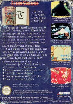 Scan of Wizards & Warriors II: Iron Sword