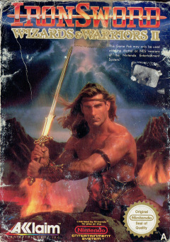 Wizards & Warriors II: Iron Sword for the NES Front Cover Box Scan