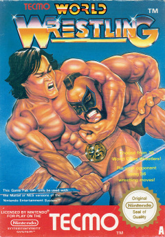 World Wrestling for the NES Front Cover Box Scan