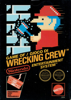 Wrecking Crew for the NES Front Cover Box Scan