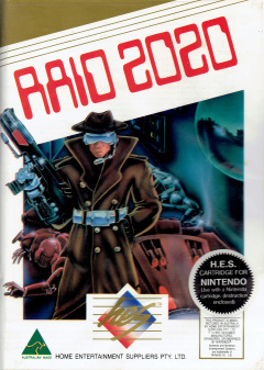 Raid 2020 for the NES Front Cover Box Scan