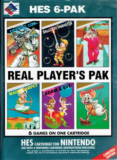 Real Player's Pak for the NES Front Cover Box Scan