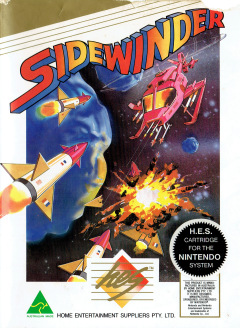 Sidewinder for the NES Front Cover Box Scan