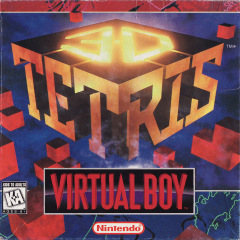 3D Tetris for the Nintendo Virtual Boy Front Cover Box Scan