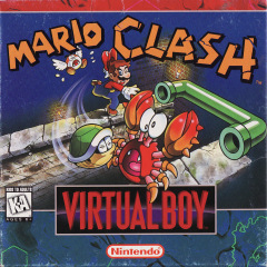 Mario Clash for the Nintendo Virtual Boy Front Cover Box Scan