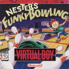 Nester's Funky Bowling for the Nintendo Virtual Boy Front Cover Box Scan