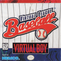 Virtual League Baseball for the Nintendo Virtual Boy Front Cover Box Scan