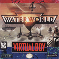 Waterworld for the Nintendo Virtual Boy Front Cover Box Scan