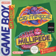 Arcade Classic No. 2: Centipede & Millipede for the Nintendo Game Boy Front Cover Box Scan