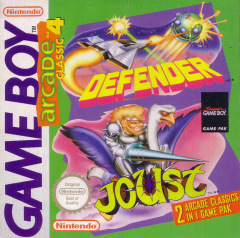 Arcade Classic No. 4: Defender & Joust for the Nintendo Game Boy Front Cover Box Scan