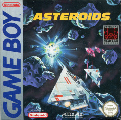 Asteroids for the Nintendo Game Boy Front Cover Box Scan