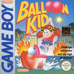 Balloon Kid for the Nintendo Game Boy Front Cover Box Scan