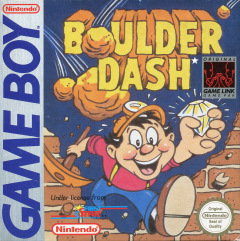 Boulder Dash for the Nintendo Game Boy Front Cover Box Scan