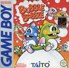Bubble Bobble for the Nintendo Game Boy Front Cover Box Scan