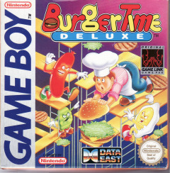 BurgerTime Deluxe for the Nintendo Game Boy Front Cover Box Scan