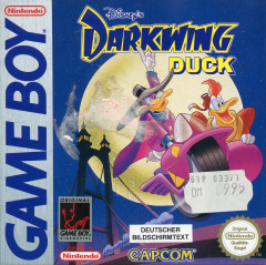 Darkwing Duck (Disney's) for the Nintendo Game Boy Front Cover Box Scan