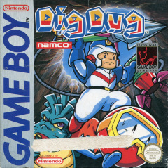 Dig Dug for the Nintendo Game Boy Front Cover Box Scan