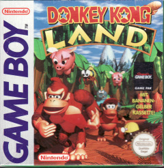 Donkey Kong Land for the Nintendo Game Boy Front Cover Box Scan