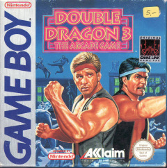 Double Dragon 3: The Arcade Game for the Nintendo Game Boy Front Cover Box Scan