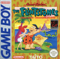 The Flintstones: King Rock Treasure Island for the Nintendo Game Boy Front Cover Box Scan