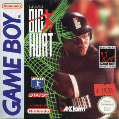 Frank Thomas Big Hurt Baseball for the Nintendo Game Boy Front Cover Box Scan