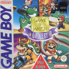 Game & Watch Gallery: 4 Games in One for the Nintendo Game Boy Front Cover Box Scan