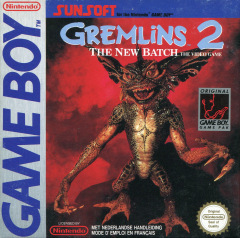 Gremlins 2: The New Batch: The Video Game for the Nintendo Game Boy Front Cover Box Scan