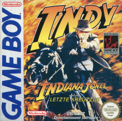 Indiana Jones and the Last Crusade for the Nintendo Game Boy Front Cover Box Scan