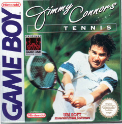 Jimmy Connors Tennis for the Nintendo Game Boy Front Cover Box Scan