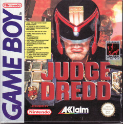 Judge Dredd for the Nintendo Game Boy Front Cover Box Scan