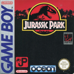 Jurassic Park for the Nintendo Game Boy Front Cover Box Scan