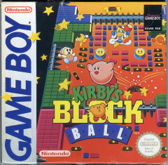 Kirby's Block Ball for the Nintendo Game Boy Front Cover Box Scan
