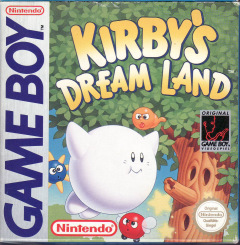 Kirby's Dream Land for the Nintendo Game Boy Front Cover Box Scan