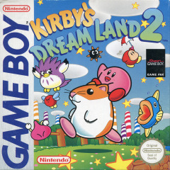 Kirby's Dream Land 2 for the Nintendo Game Boy Front Cover Box Scan