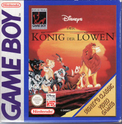 The Lion King (Disney's) for the Nintendo Game Boy Front Cover Box Scan