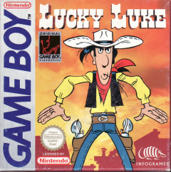 Lucky Luke for the Nintendo Game Boy Front Cover Box Scan
