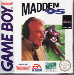 Madden 95 for the Nintendo Game Boy Front Cover Box Scan