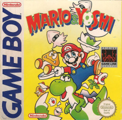 Mario & Yoshi for the Nintendo Game Boy Front Cover Box Scan