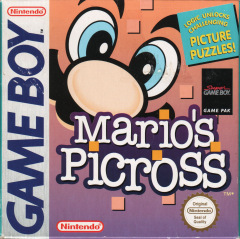 Mario's Picross for the Nintendo Game Boy Front Cover Box Scan