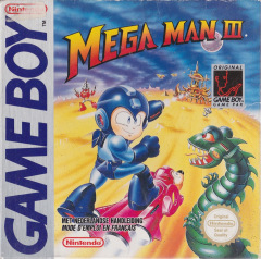 Mega Man III for the Nintendo Game Boy Front Cover Box Scan