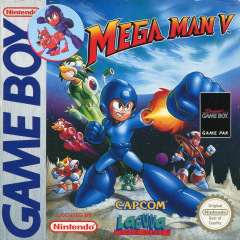 Mega Man V for the Nintendo Game Boy Front Cover Box Scan