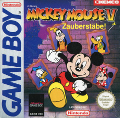 Mickey Mouse V (Disney's): Magic Wands! for the Nintendo Game Boy Front Cover Box Scan