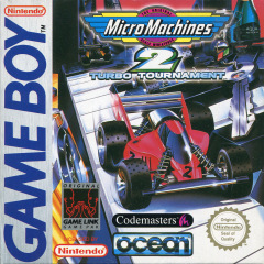 Micro Machines 2: Turbo Tournament for the Nintendo Game Boy Front Cover Box Scan
